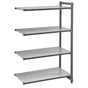 144-CBA186064S4580 Camshelving Basics Solid Add-On Shelf Kit - 4 Shelves, 60"L x 18"W x...
