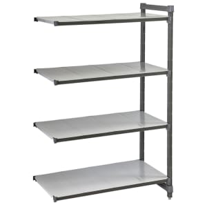 144-CBA213084S4580 Camshelving Basics Solid Add-On Shelf Kit - 4 Shelves, 30"L x 21"W x...