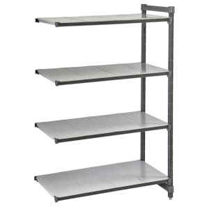 144-CBA213684S4580 Camshelving Basics Solid Add-On Shelf Kit - 4 Shelves, 36"L x 21"W x...