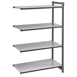 144-CBA214284S4580 Camshelving Basics Solid Add-On Shelf Kit - 4 Shelves, 42"L x 21"W x...