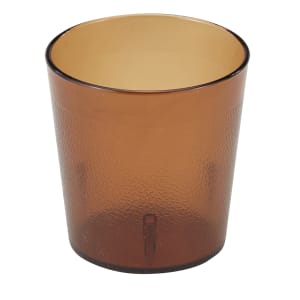 144-900P2153 9 7/10 oz Amber Textured Plastic Tumbler