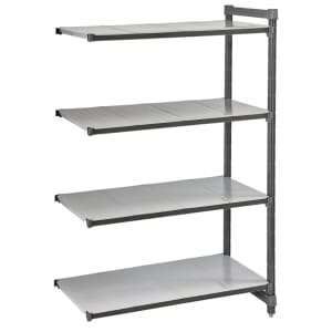 144-CBA214872S4580 Camshelving Basics Solid Add-On Shelf Kit - 4 Shelves, 48"L x 21"W x...
