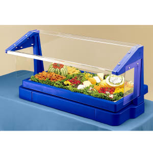 144-BBR720186 62 7/8" Cold Food Bar - (5) Pan Capacity, Table Top, Navy Blue