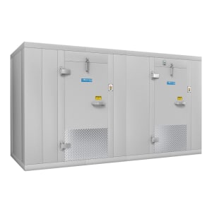 426-BL128COMBOCSC 8' x 12' Indoor Walk-In Cooler/Freezer Combo w/ Top-Mounted Compressor