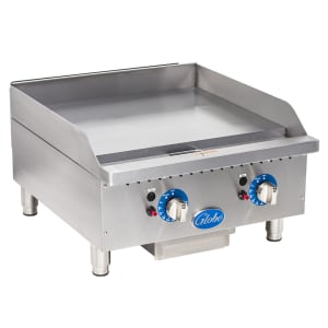 605-GG24TG 24" Gas Griddle w/ Thermostatic Controls - 1" Steel Plate, Convertible