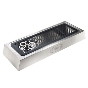381-KRLC2GFTAP Countertop Liquid CO2 Glass Chiller w/ Drip Tray - 25 1/4"L x 9 1/4"W