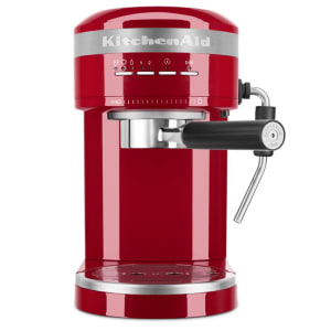 449-KES6503ER Semi Automatic Espresso Machine w/ Dual Temp Sensors - Metal, Empire Red