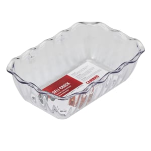 144-DC5152 2 1/5 qt Rectangular Deli Crock - Clear