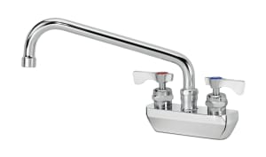 381-14410L Splash Mount Faucet - 10" Swing Spout, 4" Centers