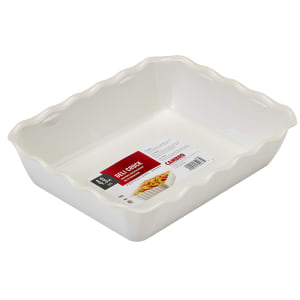 144-DC10148 4 9/10 qt Rectangular Deli Crock - White