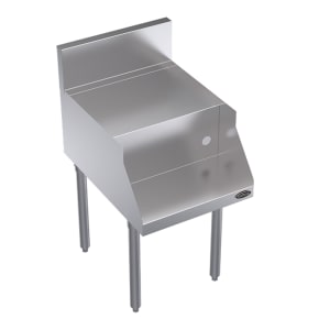 381-KR1812BF Single Blender Add-On Unit w/ Step - 6 1/2" Back Splash, 12" x 24"