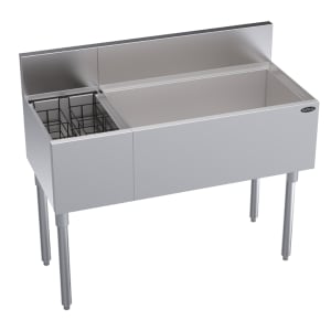 381-KR18M42R10 42" Royal Series Cocktail Station w/ 92 lb Ice Bin, Stainless Steel