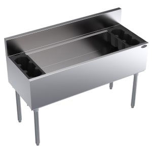 381-KR1848 48" Royal Series Cocktail Station w/ 147 lb Ice Bin, Stainless Steel