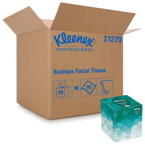 538-21270 Kleenex® 2 ply Facial Tissues - Upright Box, White