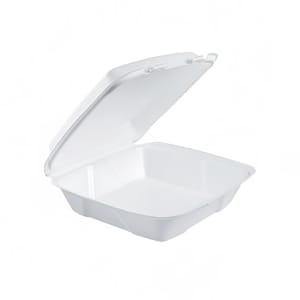 Small Medium Large Polystyrene Foam Food Containers Takeaway Box Hinged lid  BBQ