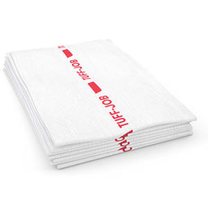 538-W923 1/4 fold Reusable Antimicrobial Foodservice Towels - White