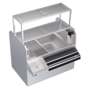 381-KRPT54ARP10 54" Royal Series Cocktail Station w/ 115 lb Ice Bin, Stainless Steel