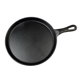 080-IGL10 10" Round Cast Iron Grill Pan w/ Black Coating
