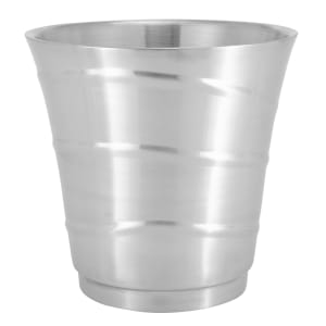 166-SWB 8 5/8" Double Walled Wine Bucket - Stainless Steel, Swirl Embossed
