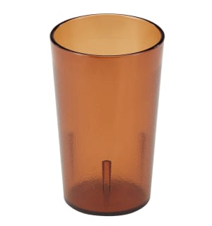144-950P2153 9 4/5 oz Amber Textured Plastic Tumbler