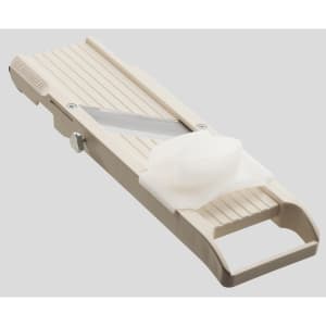 330-BN95 Japanese Mandoline Slicer w/ (3) Stainless Steel Blades - ABS Plastic, Beige