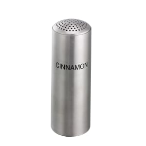 482-STCMULTICINN Condiment Shaker w/ Cinnamon Imprint, Multiple Holes, Stainless
