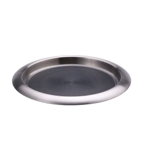 482-TR119SR 11" Non-Slip Tray w/ Solid Rubber Insert, Stainless