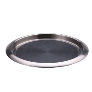482-TR1412SR 14" Non-Slip Tray w/ Solid Rubber Insert, Stainless