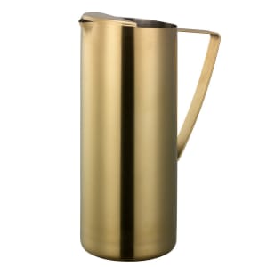 482-X7025BSVG 64 1/5 oz Water Pitcher w/ Ice Guard - Stainless Steel, Vintage Gold