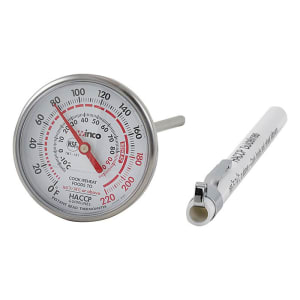 080-TMTIR1 1 3/4" Dial Type Pocket Thermometer w/ 5" Stem, 0 to 220 Degrees F