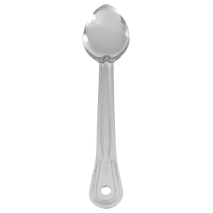 158-2760 13" Solid Stainless Serving Spoon w/ Grooved Handle