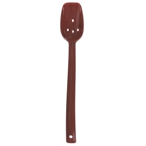 028-4471BR 10"L Perforated Salad/Buffet Spoon w/ 3/4 oz Capacity, Plastic, Brown