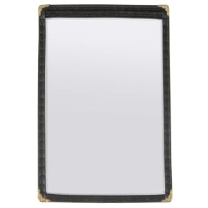 080-PMC5K Single Menu Cover, 5 1/2 x 8 1/2", Black