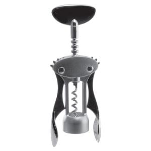 482-CSCRM2S Wing Corkscrew - Brushed Stainless Steel w/ Black Accents