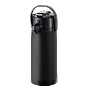 482-ECALS22SBPBLMAT 2 2/5 Liter Lever Action Airpot w/ Stainless Liner - Vacuum Insulated, Plastic, Black
