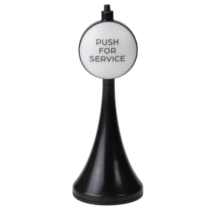 482-PFSBLK Tabletop Service Light w/ Push Button - Plastic, Black