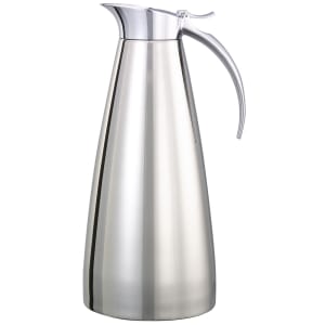 482-SVSC13PS 44 oz Vacuum Carafe w/ Flip Top Lid & Stainless Liner - Polished Stainless