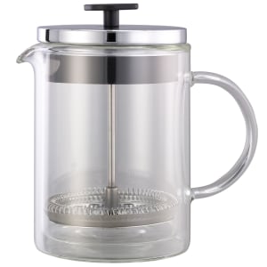 482-T499SR 20 oz French Press - Glass Liner, Chrome Lid