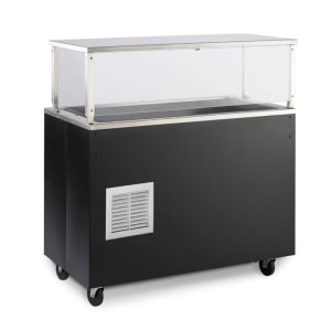 175-R39776 60" Affordable Portable™ Cold Food Bar - (4) Pan Capacity, Floor Model, Cherry Woodgrain