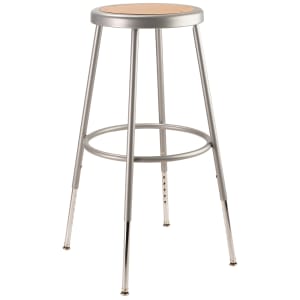 955-6224H Round Backless Stool w/ Masonite Board Seat, Gray