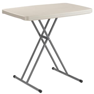 955-PT3020 Personal Folding Table w/ Speckled Gray Plastic Top & Gray Steel Frame - 30"L x 20"W