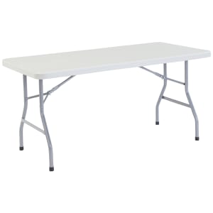 955-BT3060 Folding Table w/ Speckled Gray Plastic Top & Gray Steel Frame - 60"L x 30"W x 29 1/2"H
