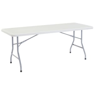 955-BT3072 Folding Table w/ Speckled Gray Plastic Top & Gray Steel Frame - 72"L x 30"W x 29 1/2"H