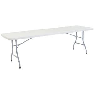 955-BT3096 Folding Table w/ Speckled Gray Plastic Top & Gray Steel Frame - 96"L x 30"W x 29 1/2"H