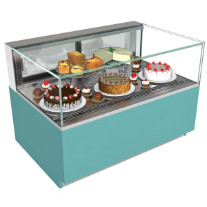529-NR6033RSV 59 3/4" Full Service Refrigerated Bakery Case w/ Straight Glass - (1) Level, 1...