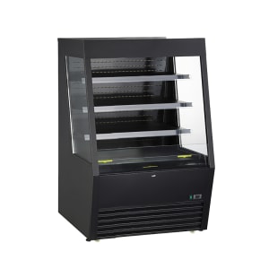 124-KOM36XBK 36" Vertical Open Air Cooler w/ (4) Levels, 115v