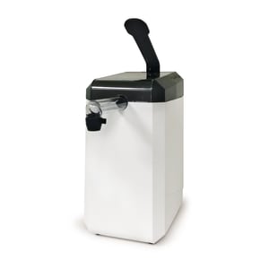 128-10951 Countertop Condiment Dispenser w/ (1) Pump - For 1 1/2 gal (6 qt) Pouches, Plastic, Bla...