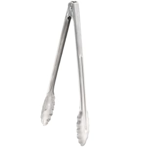 Edlund 6410HDL/12 (36011), 10 Stainless Steel Locking Utility Gripper Tongs  (12/pk)