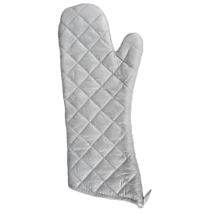 080-OMS17 17" Conventional Oven Mitt - Cotton, Gray