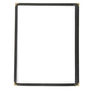 080-PMC9K Single Menu Cover, 9 1/2 x 12", Black
